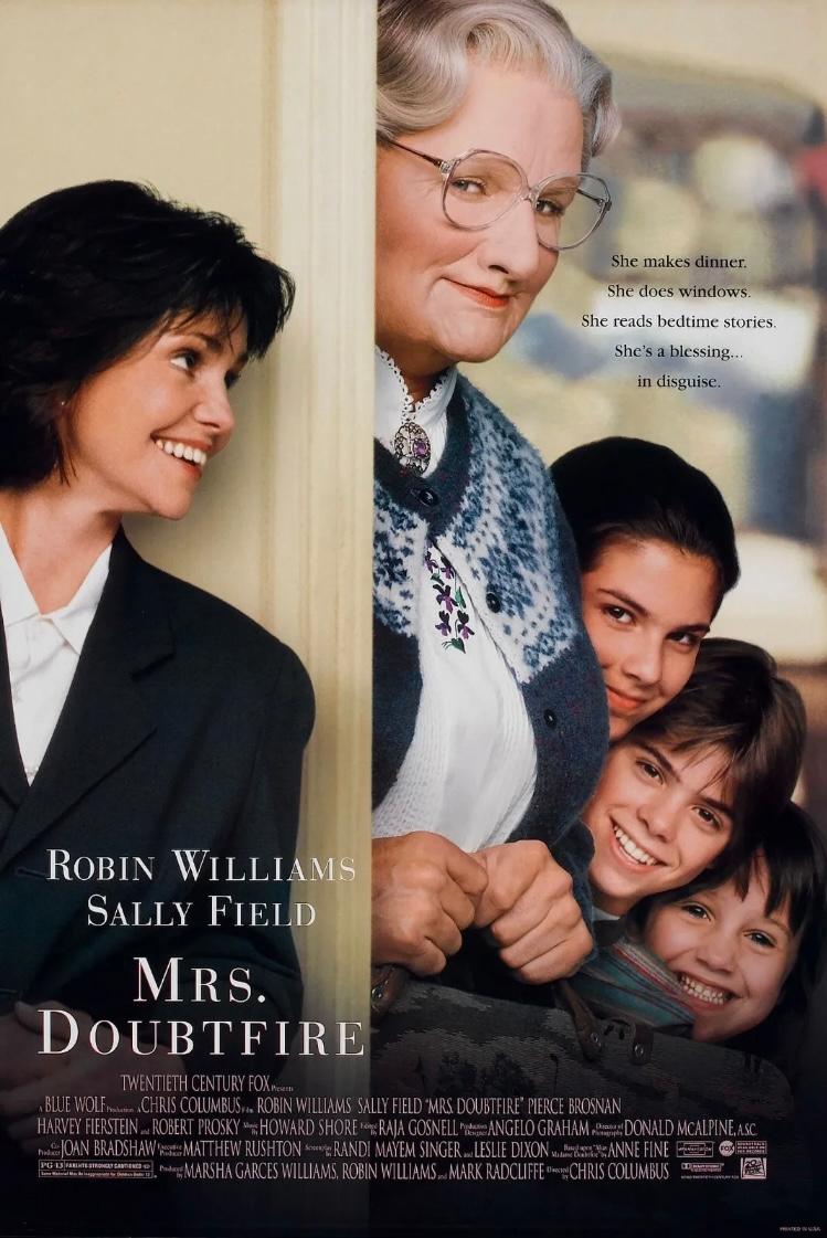 دانلود فیلم Mrs. Doubtfire 1993 با زیرنویس چسبیده